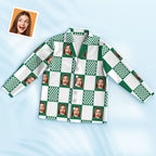 Custom Photo Face Pajama Funny Lattice Comfortable Gifts
