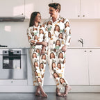 Custom Photo Face Pajama Cartoon Cat Cute Home Gifts