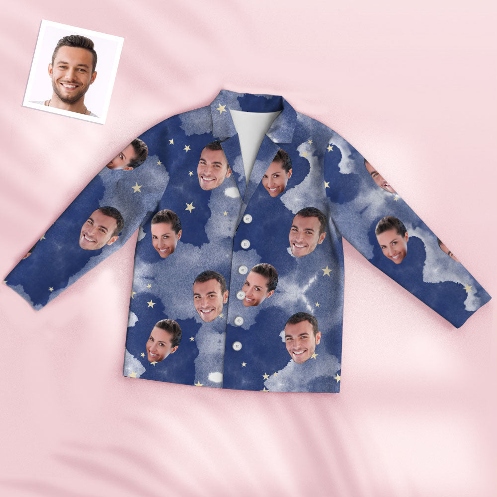 Custom Photo Face Pajama Bloom Style Creative Sky Gifts