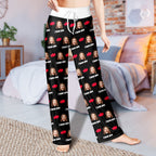 Custom Sleepwear Set With Face Customized Photo Pajamas Gifts for Her Heart & I love you