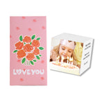 Custom Photo Surprise Box Personalized Text Surprise Explosion Bounce Box - LOVE YOU with Rose