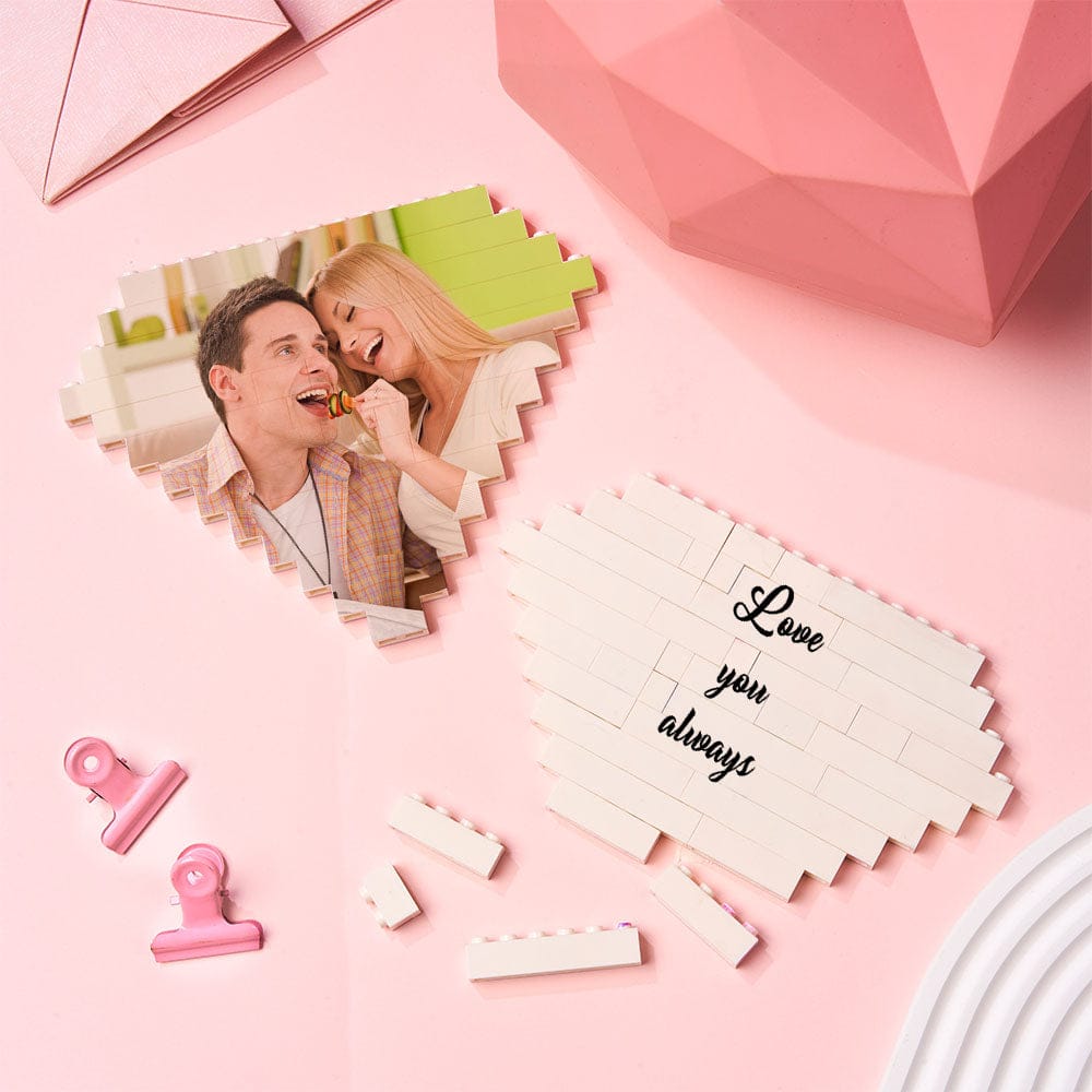 Custom Building Bricks Personalised Photo Block Diamond Shape