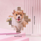 Photo Building Bricks Personalised Block Lozenge Shape