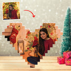Custom Building Block Puzzle Personalized Cartoon Photo Brick Heart Toy Christmas Gifts