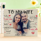 Custom Building Block Puzzle Personalized Photo and Name Brick To My Wife