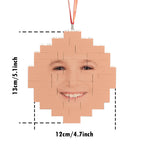 Custom Building Block Puzzle Face Building Brick Christmas Ornament