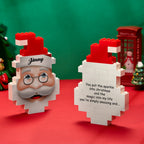 Personalized Santa Claus Building Blocks Christmas Block Brick Puzzles