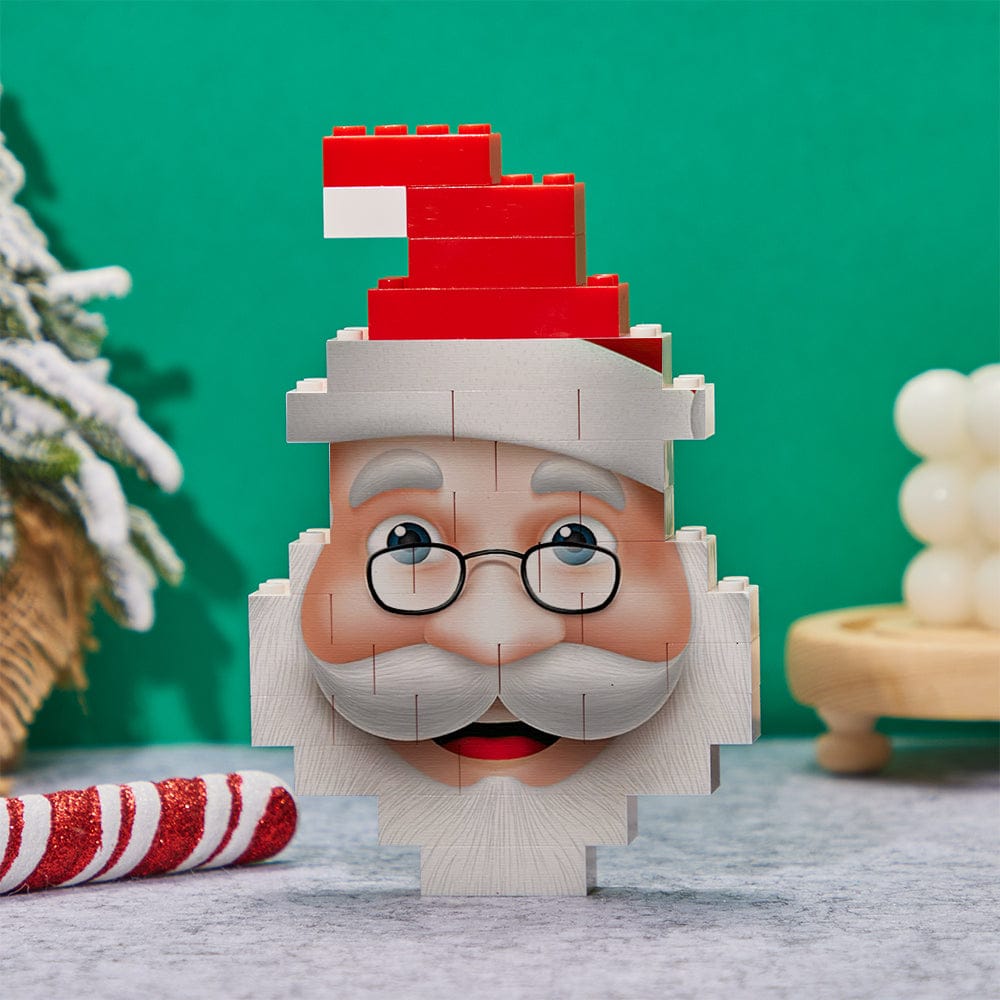 Personalized Santa Claus Building Blocks Christmas Block Brick Puzzles