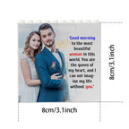 Custom Building Block Puzzle Square Photo Block Frame Gifts for Her