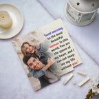 Custom Building Block Puzzle Square Photo Block Frame Gifts for Her