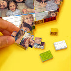 Personalised Colors Building Brick Custom Collage Photo Block Heart Shaped Brick Puzzles Gifts