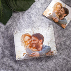 Bloque de fotos iluminado con luz LED blanca personalizado