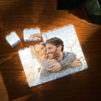 Bloque de fotos iluminado con luz LED blanca personalizado