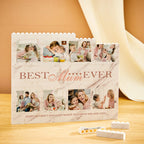 Custom Building Block Puzzle Horizontal Trio Photo Brick Best Mum Ever