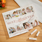 Custom Building Block Puzzle Horizontal Trio Photo Brick Best Mum Ever
