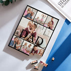 fathers day surprise custom gift for dad inspired by building block puzzle vertical building photo brick for dad happy