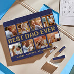 building block puzzle horizontal trio photo brick best dad ever custom gift for dad personalized gift