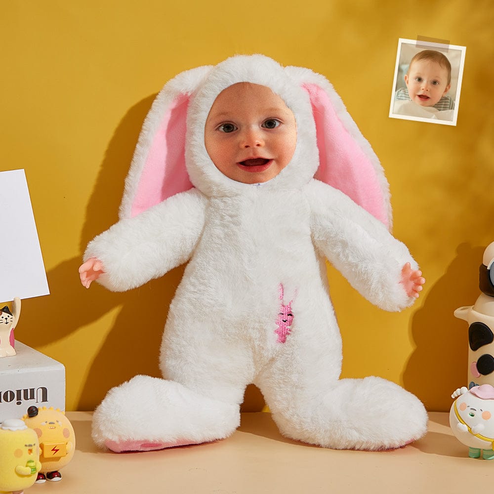 Heartwarming Custom Photo Face Doll Plush