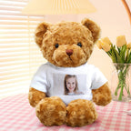 Personalized Teddy Bear Plush Toys Custom Photo Bear Stuffed Animal Doll Gifts for Her