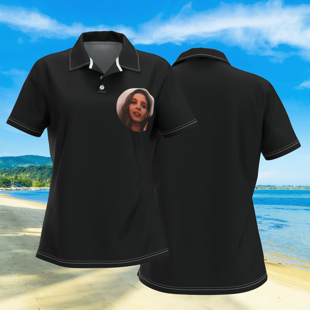 Custom Face or Logo Polo Shirt for Her