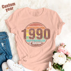 Custom Year Classic Birthday T-Shirt Gifts Fashion Style Back-to-school Gift
