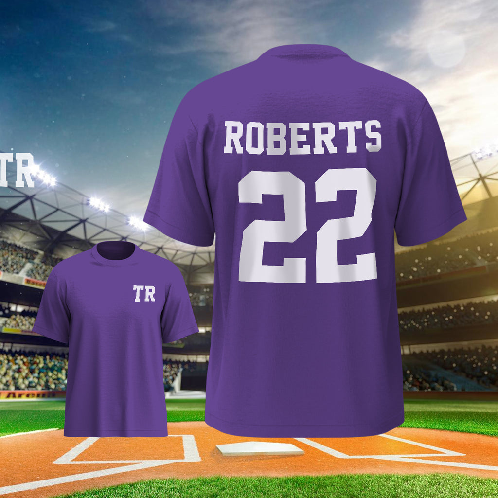 Personalized Football Name & Number Sports T-Shirt Back to School Gifts