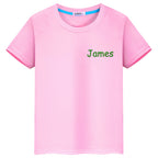 Personalized T-Shirt with Embroidered Name Gift for Kids