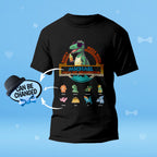 Custom Engraved T-Shirt Don't Mess With Papasaurus Best Gifts for Dad