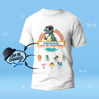 Custom Engraved T-Shirt Don't Mess With Papasaurus Best Gifts for Dad