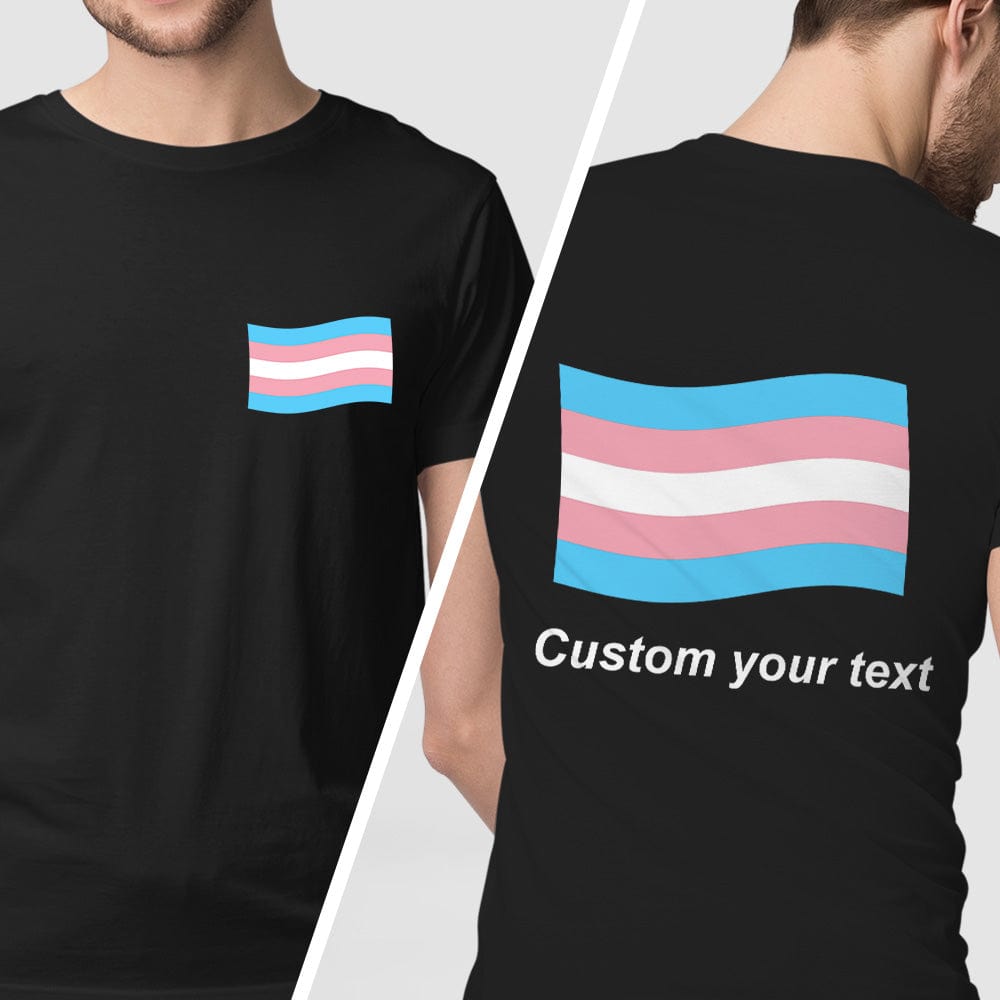 Personalized Gay Pride T-Shirt LGBTQ Rainbow Flag Shirt Gift for Pride Month