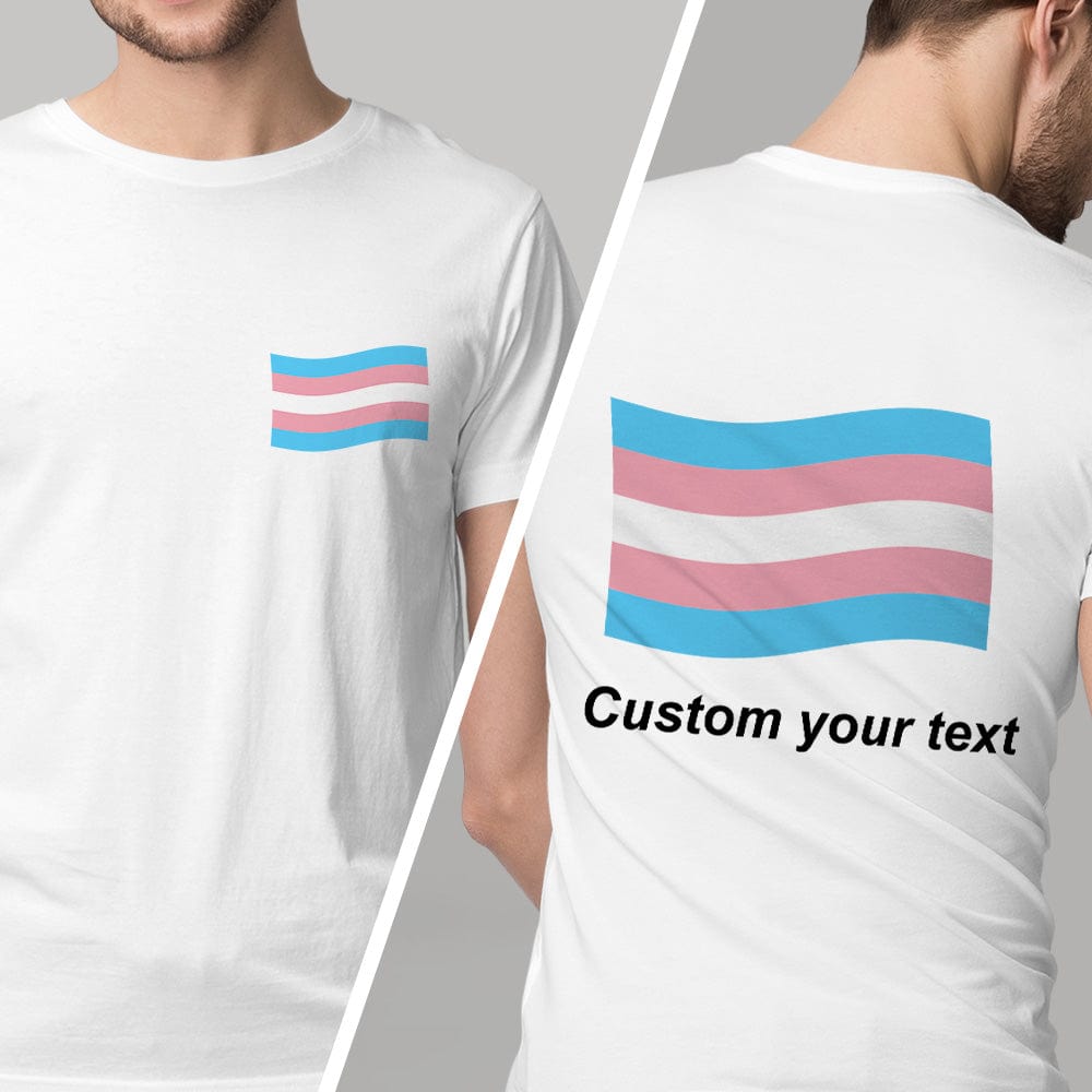 Personalized Gay Pride T-Shirt LGBTQ Rainbow Flag Shirt Gift for Pride Month