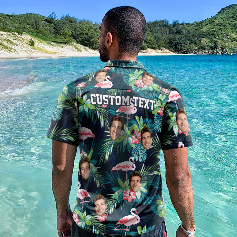 personalized face photo hawaiian shirt vacation ready gift for boyfriend