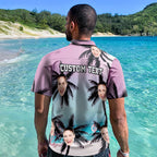 personalized photo hawaiian shirt vacation ready gift for boyfriend