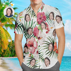 personalized photo hawaiian shirt summer flower print gift for boyfriend