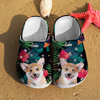Personalized Pet Portrait Clog with Name Funny Clogs Slipper Birthday Gift for Pet Lover