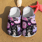 Personalized Pet Portrait Clogs Slipper Funny Donut Print Clog Gift for Pet Lover