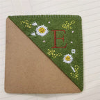 Personalized Bookmark with Initial Custom Embroidered Bookmark Gift for Book Lovers