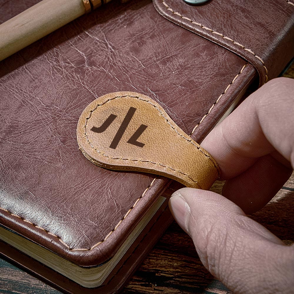 Personalized Alphabet Magnetic Leather Bookmark for Students  Custom Magnetic Bookmark for Readers