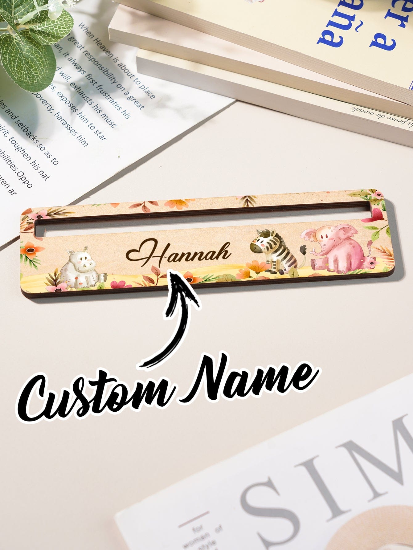 Personalized Name Reading Aid Custom Reading Aid Back To School Gift for Children