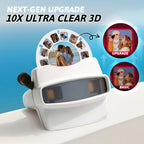 Custom 3D Viewfinder and Reel 10x Ultra-Clear 3D Upgraded Version Personalized Christmas Gifts Text and Photo Viewer with Your Own Photos