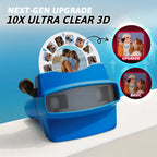 Custom 3D Viewfinder and Reel 10x Ultra-Clear 3D Upgraded Version Personalized Christmas Gifts Text and Photo Viewer with Your Own Photos