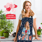 Customised Cooking Apron Personalized Photo I Love You Apron