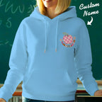 Personalized In My Teacher Era Hooded Sweatshirt Teacher Custom Name Hooded Sweatshirt Back to School Gifts