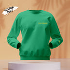 Custom Engraved Hoodie Embroidery Round Neck Roman Numeral Date Couple Gifts