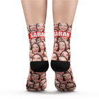 Custom Photo Mash Socks With Your Text