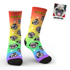 Without text Personalized Photo Socks Cozy Everyday Wear