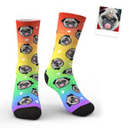 Add text Socks Personalized Photo Sympathy Gift for Loss of Dog