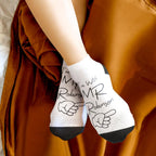 Fun Personalized Socks for Newlyweds Honeymoon Gift for Him and Her Matching Socks for Bride and Groom