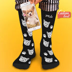 Custom Socks Pet Face Photo Socks Text Name Photoprint Socks For Pet