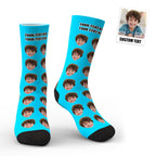 Custom Face Socks Gifts For Dad #1 Daddy